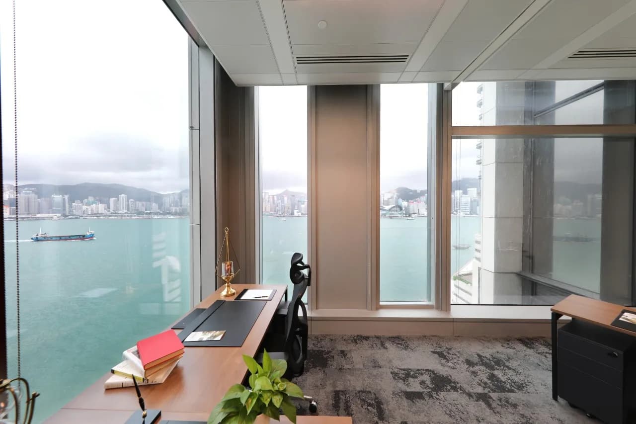 Harbour-view private office at K11 Atelier Victoria Dockside