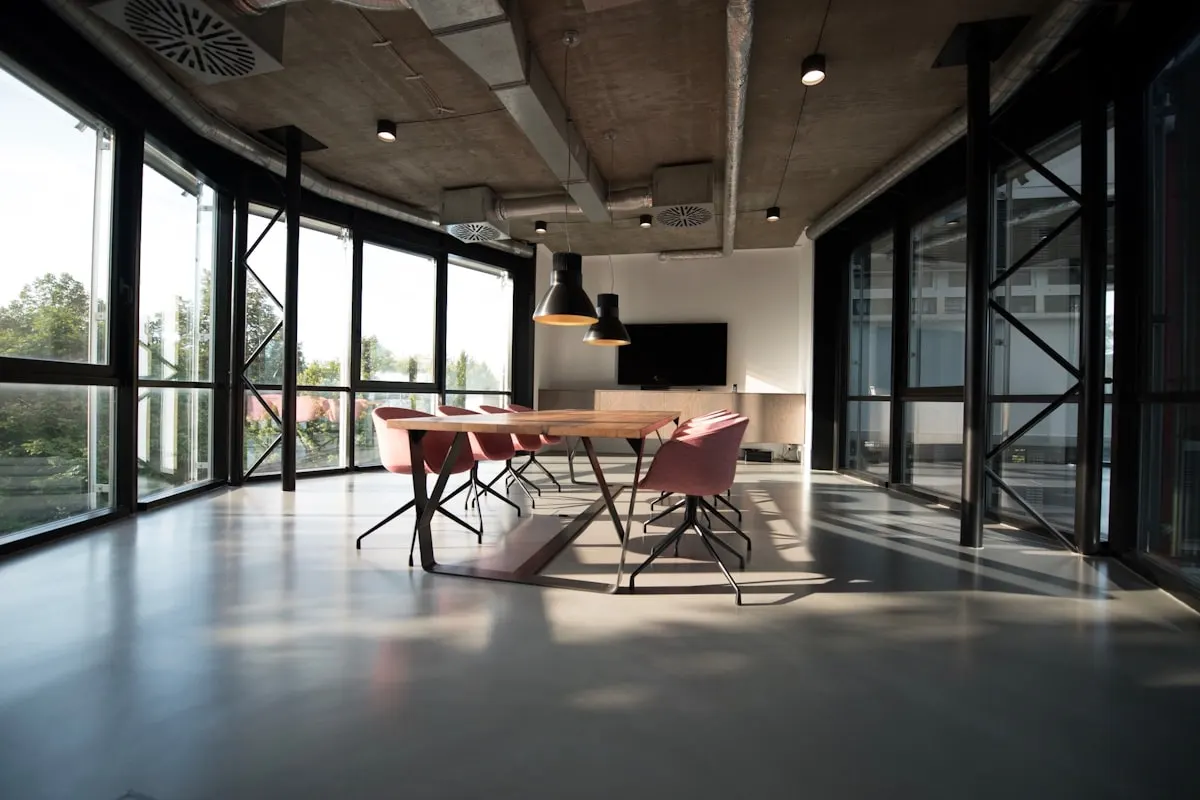 Boutique private office in Wan Chai with conference seating