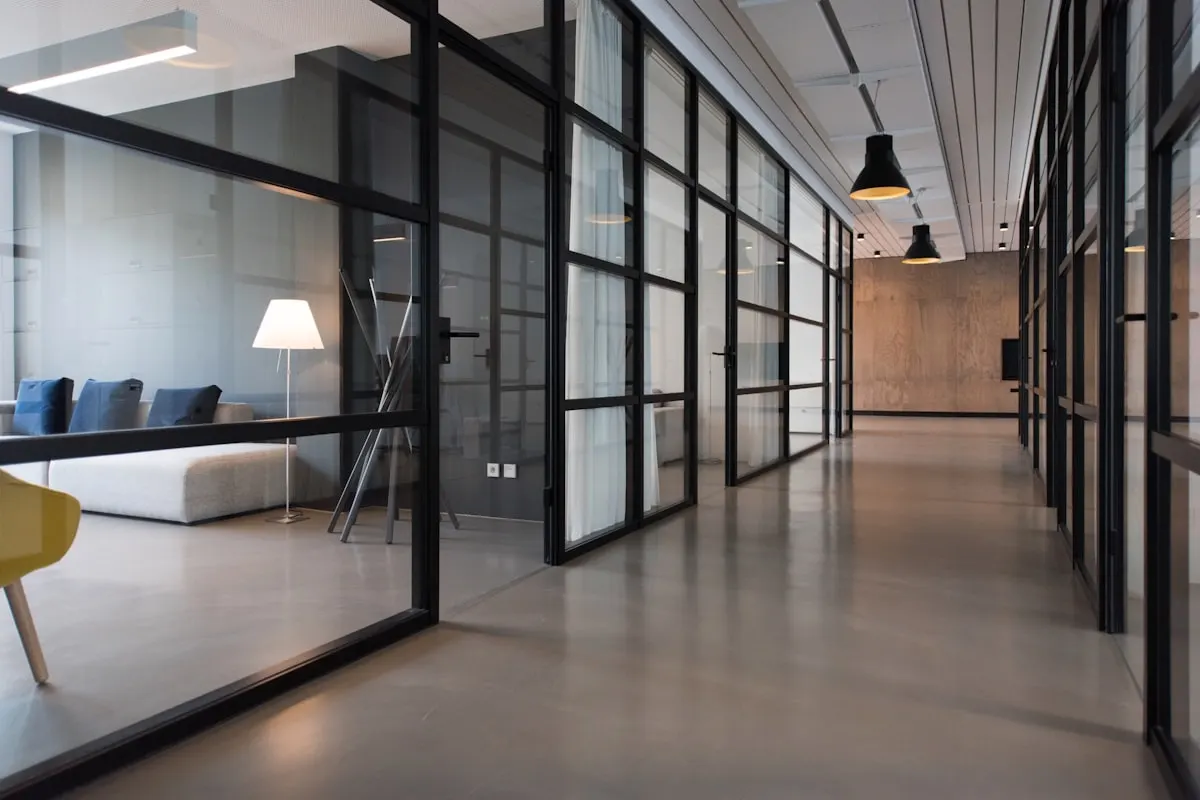 Refined Central private office with views of IFC