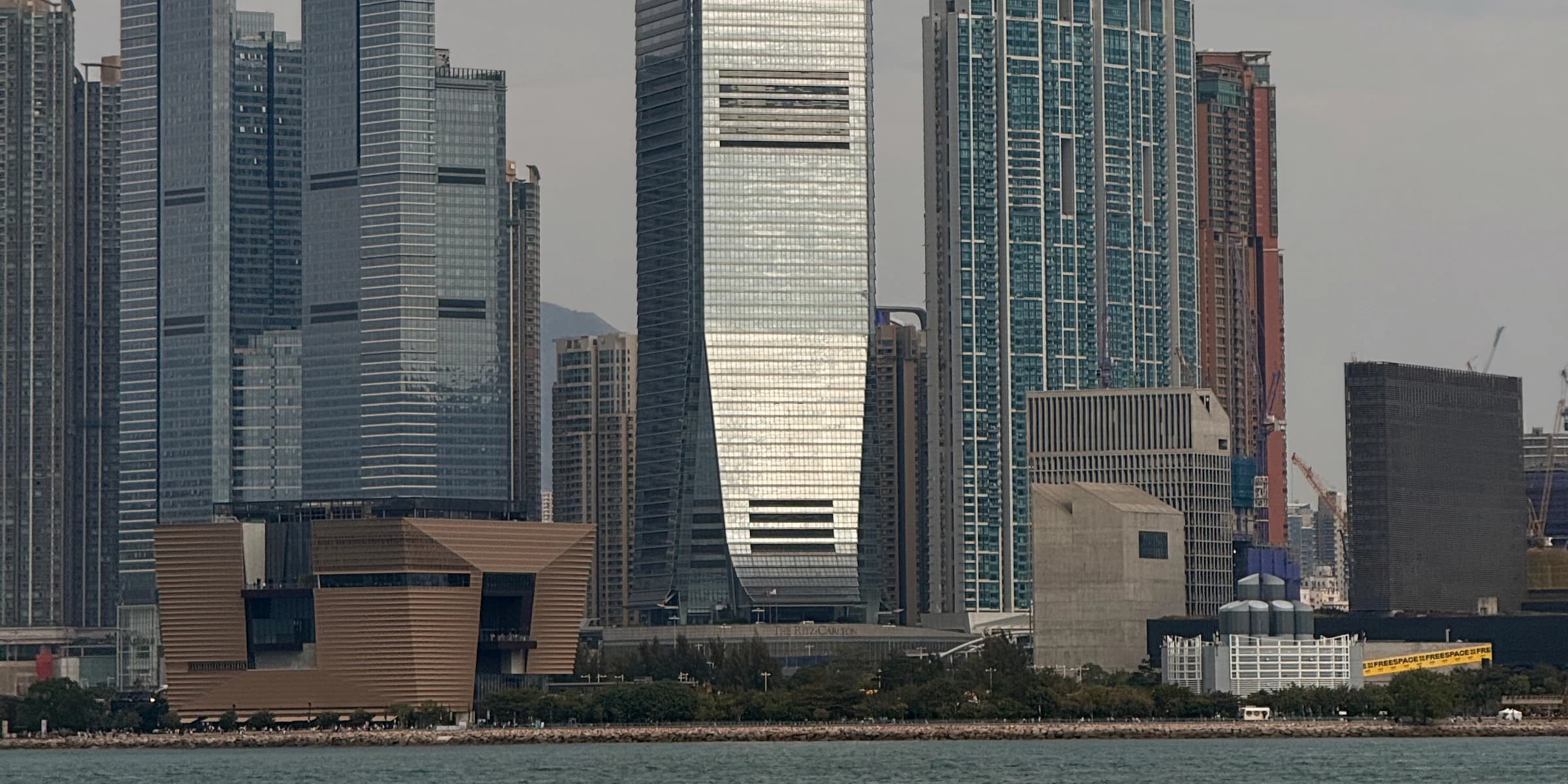 West Kowloon skyline with the International Commerce Centre