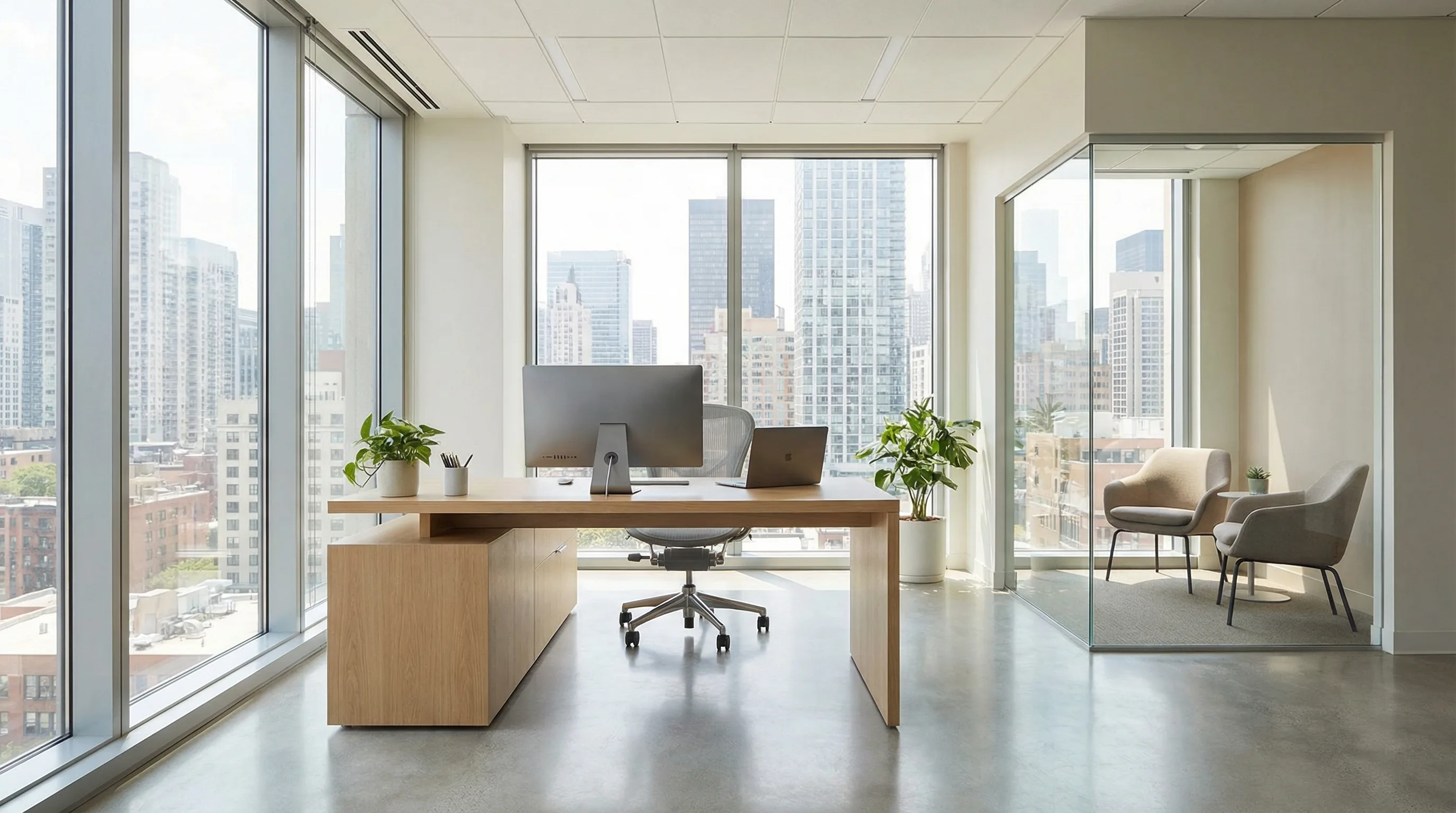 Private office interior